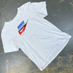 Nike Air Sportswear Shirt BV1997-10A White Large JDI Just Do It Medium